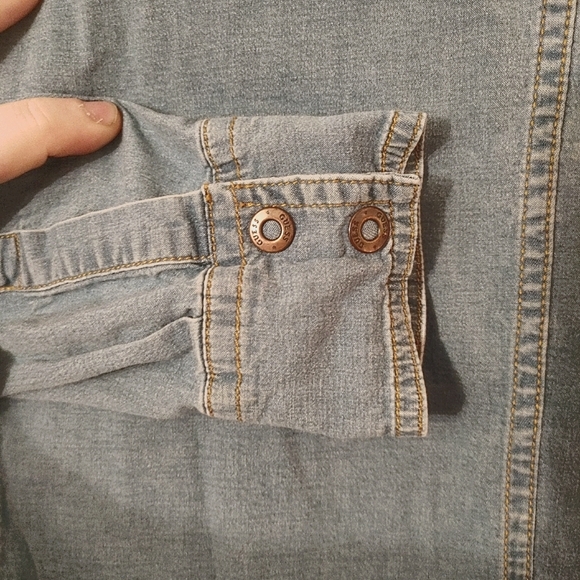 Guess Denim Western Button Down Shirt - Small - Picture 5 of 6